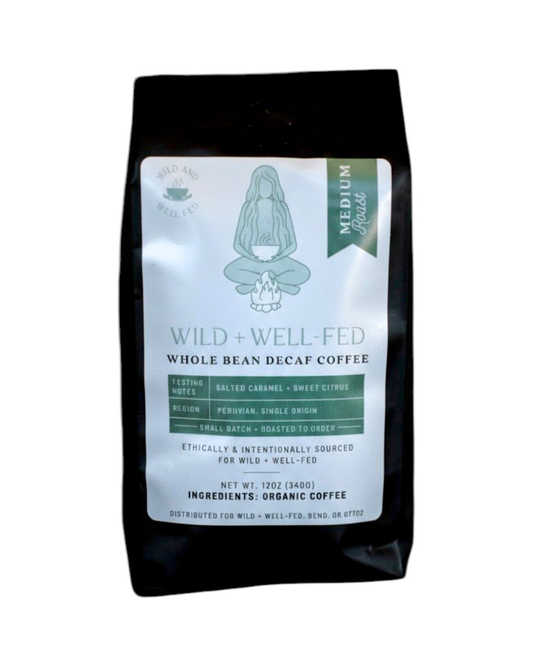 Organically Grown MEDIUM Roast DECAF Coffee from Peru