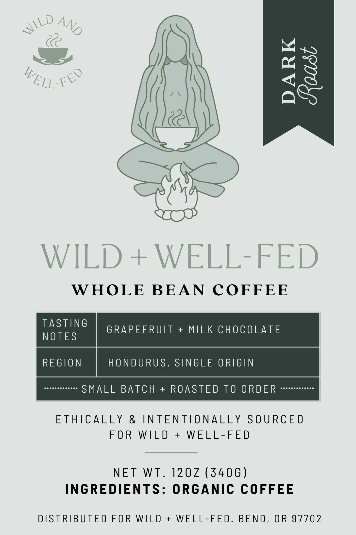 Organically Grown DARK Roast Coffee from Honduras