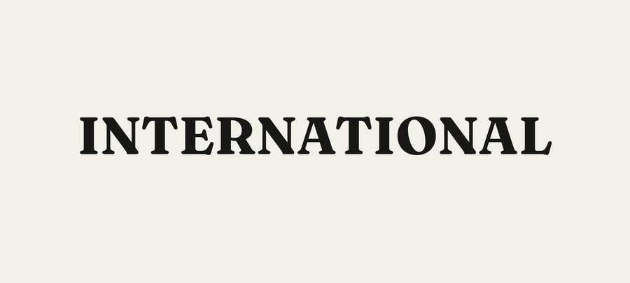 International shipping to Canada, the UK, the EU and Australia