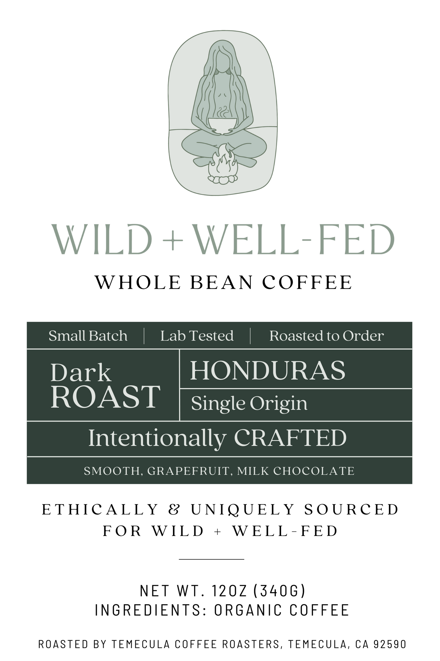 Organically Grown DARK Roast Coffee from Honduras